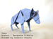 Photo Origami Hyena, Author : Pasquale D’Auria, Folded by Tatsuto Suzuki